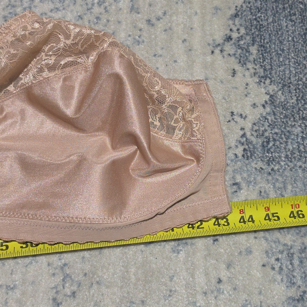 GLAMORISE Comfort Lace Front-Close Full-Coverage Women's Bra in Nude. Size 52DD. - Picture 11 of 11